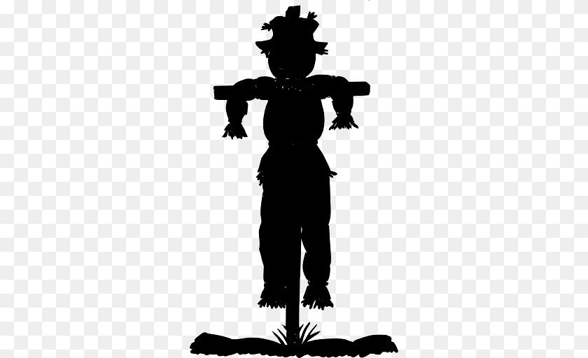 Halloween Scarecrow Silhouette, Baby, Person PNG