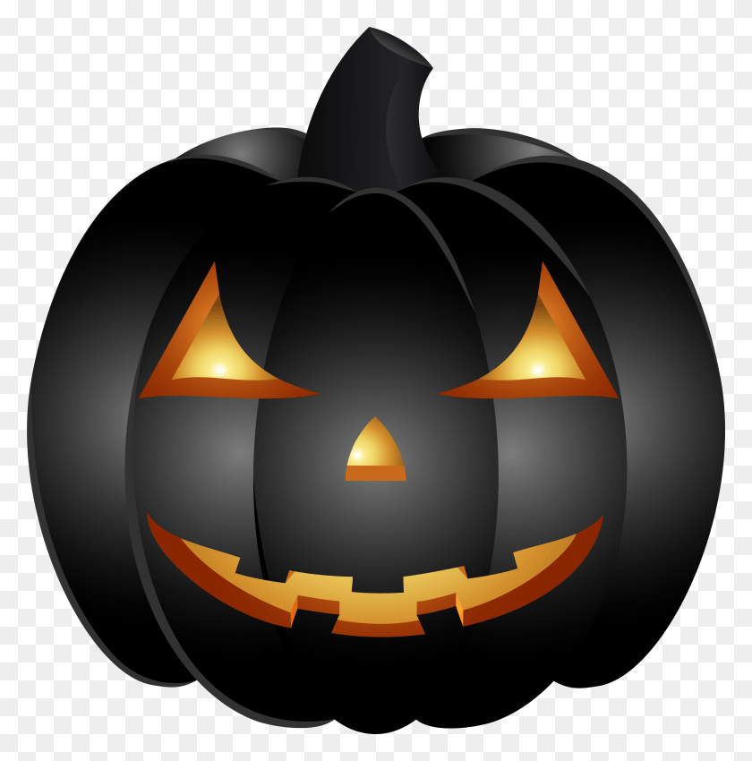 7816x7925 Halloween Scary Pumpkin Clip Art Image, Lamp, Vegetable, Plant HD PNG Download
