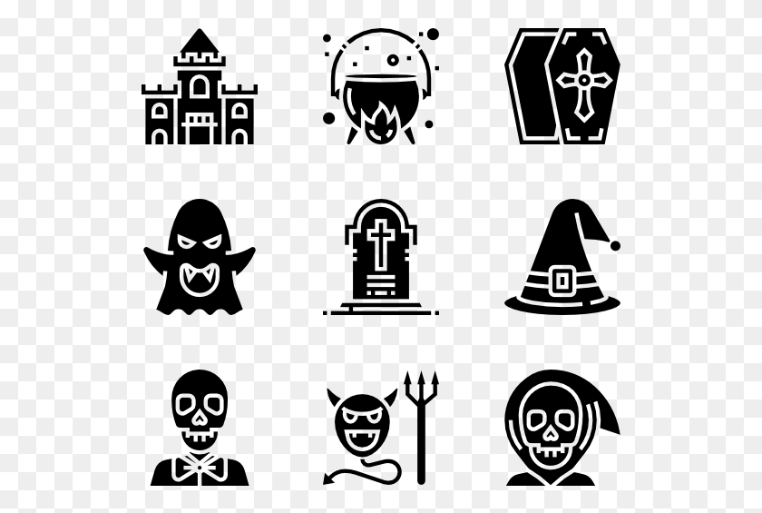 529x505 Halloween Science Icon Vector, Gray, World Of Warcraft HD PNG Download
