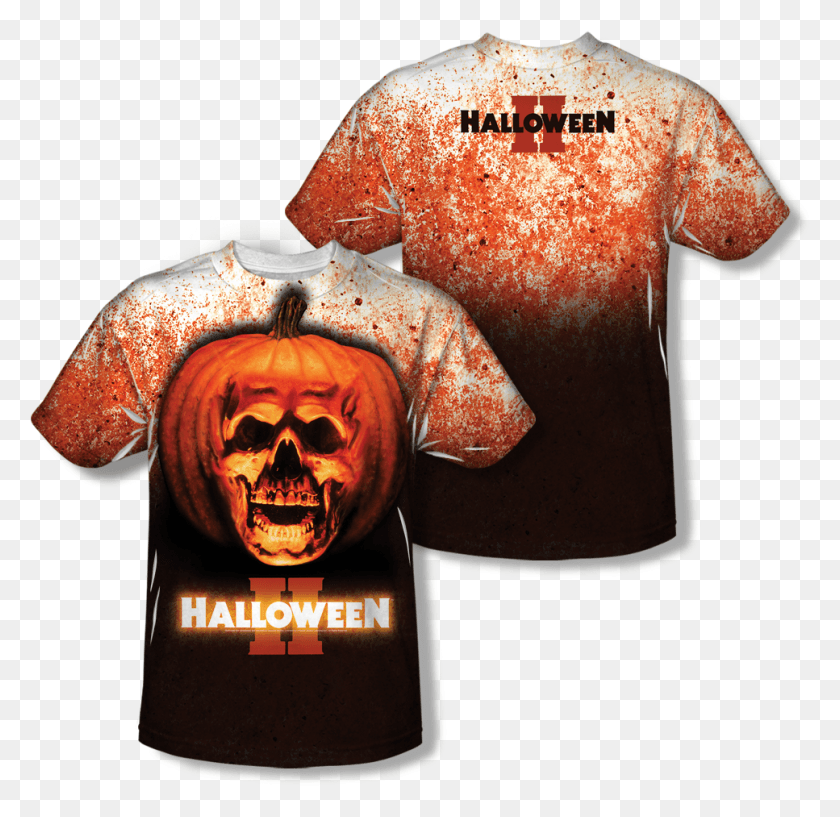 967x939 Halloween T Shirt Print Halloween 2 T Shirt, Clothing, Apparel, Skin HD PNG Download