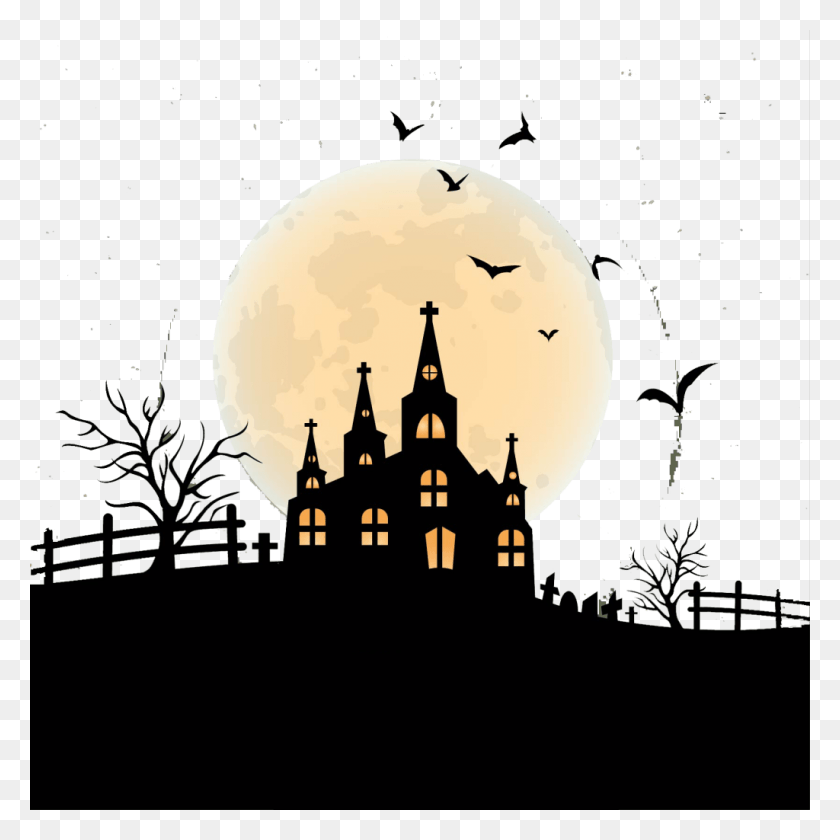 1024x1024 Halloween Vector, Nature, Outdoors, Night HD PNG Download