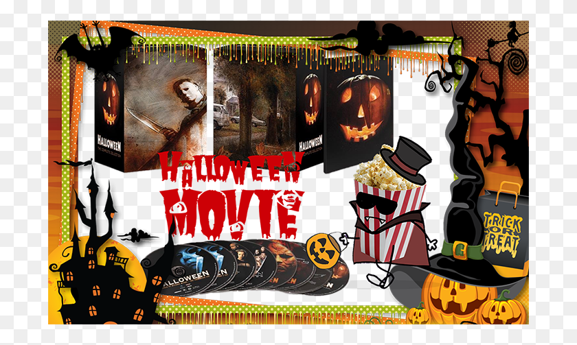 700x443 Descargar Png Halloween Video Downloader Amp Converter Marcos Para Fotos De Halloween, Anuncio, Cartel, Planta Hd Png
