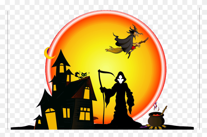 1025x654 Хэллоуин Ведьма Обои Хэллоуин, Человек, Человек, Птица Hd Png Скачать