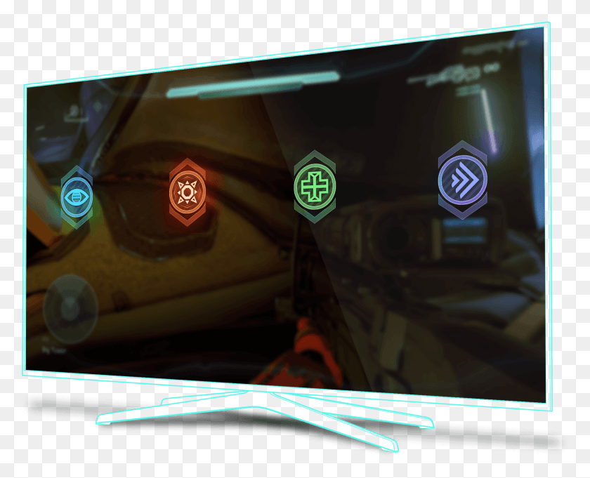 1672x1332 Halo 5 Power Up Iconography Display Device, Monitor, Screen, Electronics HD PNG Download