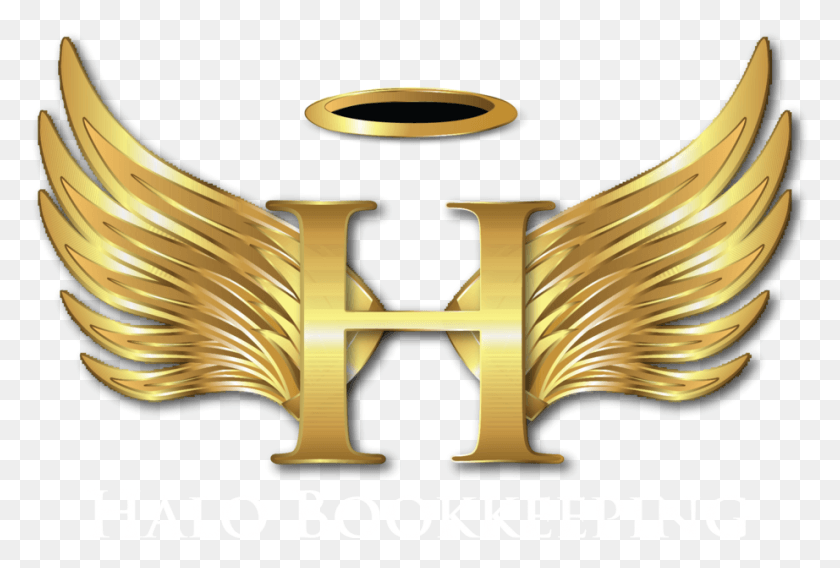 922x601 Halo Bookkeeping Logo Complete Emblem, Bronze, Gold, Text HD PNG Download