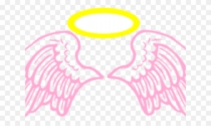641x441 Halo Clipart Pink Angel Angel Wings In Memory, Symbol, Emblem HD PNG Download