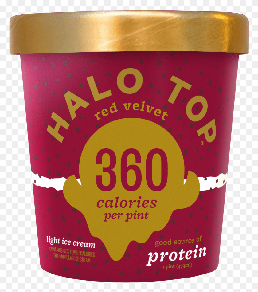 1047x1195 Halo Top Red Velvet Ice Cream 1 Pint Halo Top Candy Bar, Food, Beer, Alcohol HD PNG Download
