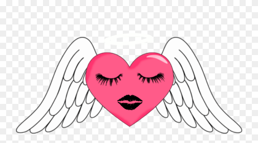 740x408 Halo Transparent Angel Wings Heart Simple Angel Wings Clip Art, Face, Hand HD PNG Download