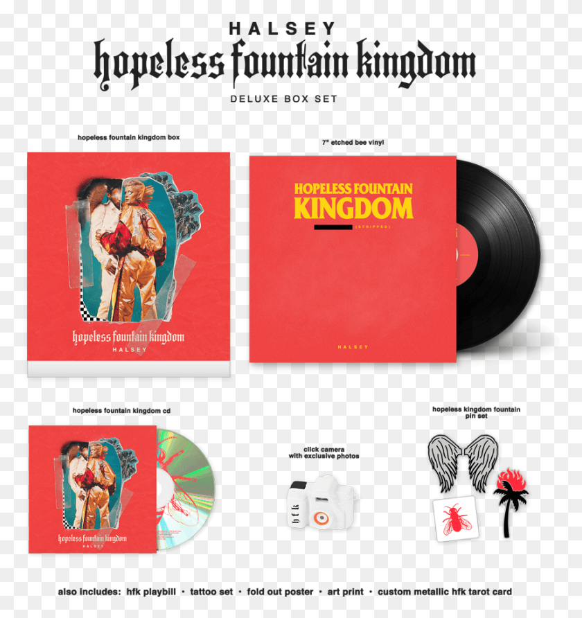 858x916 Halsey Official Store Hopeless Fountain Kingdom Halsey Vinyl, Человек, Человек, Текст Png Скачать