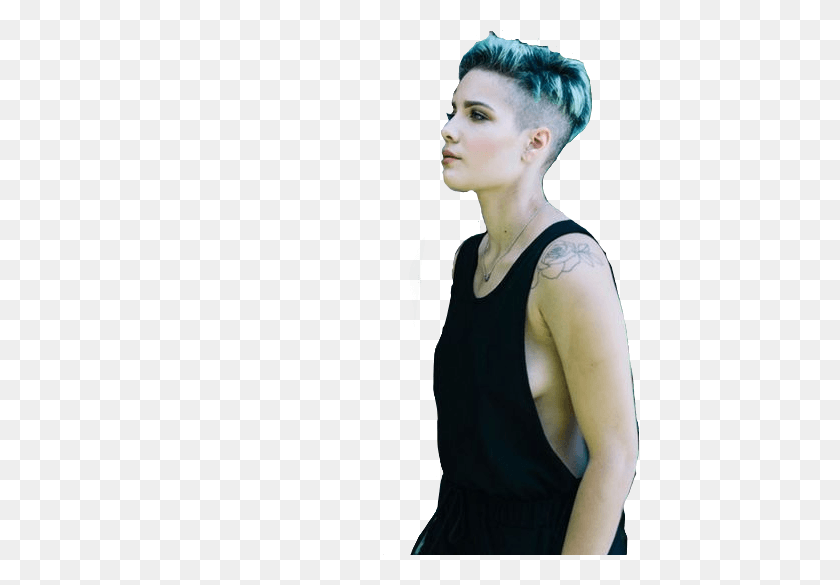 439x525 Halsey Sticker Photo Shoot, Skin, Person, Human HD PNG Download