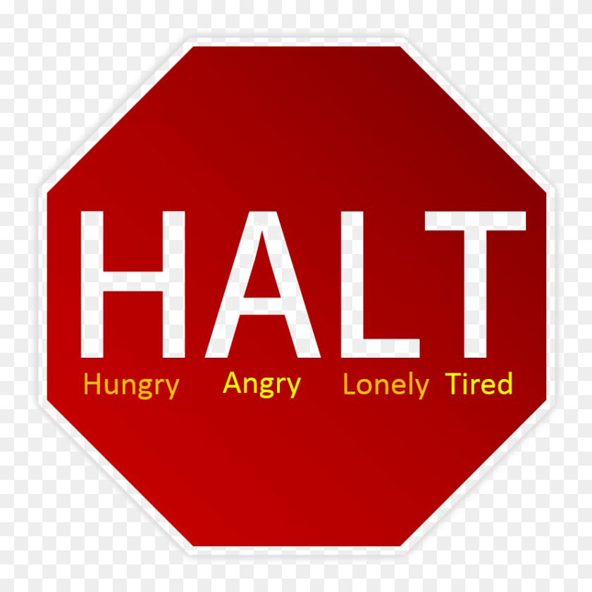 829x828 Halt Photos Halt Hungry Angry Lonely Tired, Symbol, First Aid, Road Sign HD PNG Download