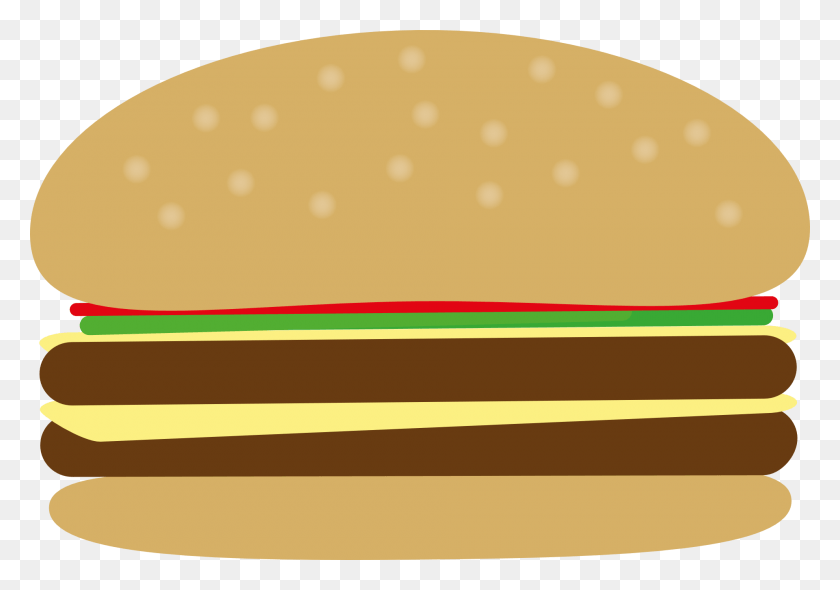 1920x1305 Hamburger Fast Food Hot Dog French Fries Junk Food Hamburger Clipart, Food, Furniture, Label HD PNG Download