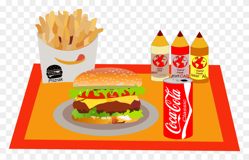 3840x2370 Hamburger Menu French Fries, Fries, Food, Burger HD PNG Download