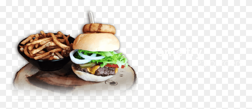 1127x440 Hamburgers Gourmets Bun, Burger, Food HD PNG Download
