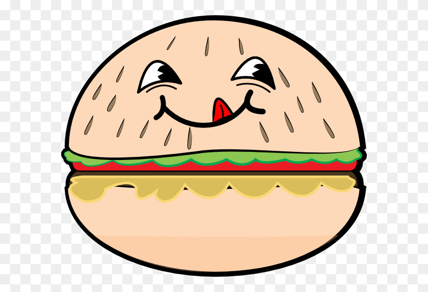 600x515 Hamburguesa Clip Art Burger King Dibujos, Lunch, Meal, Food HD PNG Download
