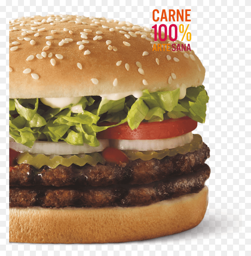 988x1012 Hamburguesa Leo Crazy Hungry Jacks Double Whopper, Burger, Food HD PNG Download