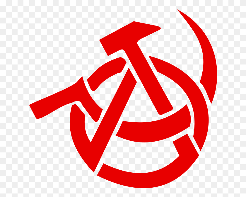 644x612 Hammer And Sickle Circle Hammer And Sickle Anarchism, Symbol, Dynamite, Bomb HD PNG Download