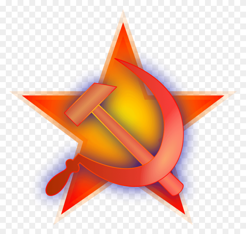 1000x947 Hammer And Sickle On A Red Star Hammer And Sickle, Symbol, Ornament, Star Symbol HD PNG Download