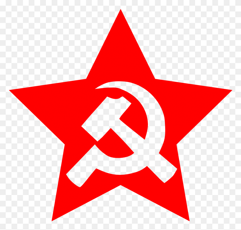 972x925 Hammer And Sickle Soviet Union Red Star Communism Star Hammer And Sickle, Symbol, Star Symbol HD PNG Download