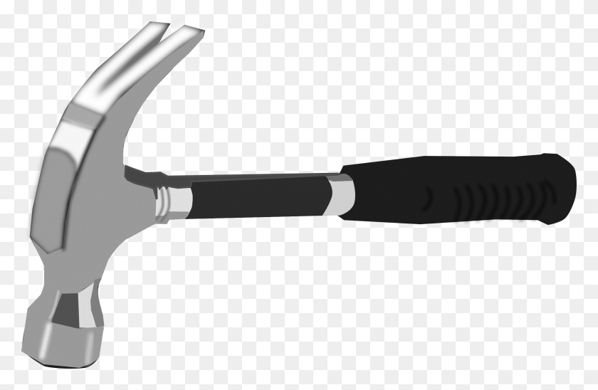 2400x1503 Hammer Claw Hammer Clip Art, Tool, Mattock, Hoe HD PNG Download