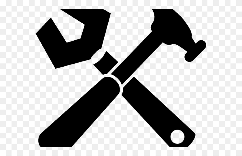595x481 Hammer Clipart Spanner Lumber Tycoon 2 Memes, Tool, Stencil, Triangle HD PNG Download
