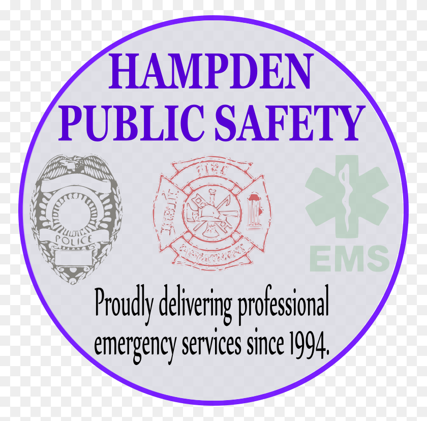 768x768 Hampden Public Safety Circle, Label, Text, Logo HD PNG Download