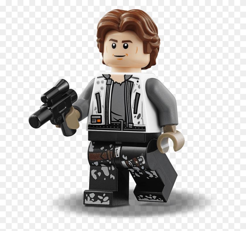647x727 Descargar Png Han Solo Lego Han Solo, Juguete, Robot Hd Png