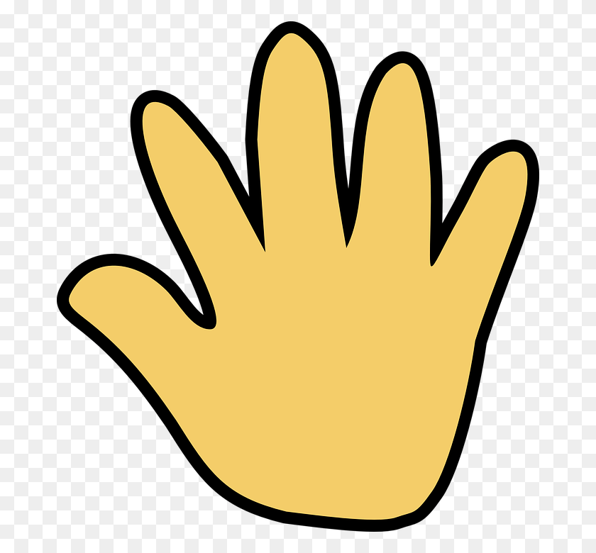 680x720 Hand Animation Waving Hand Gif Clipart, Clothing, Apparel, Glove HD PNG Download