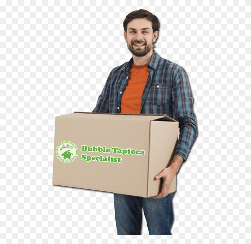 494x757 Hand Carrying Box, Person, Human, Package Delivery HD PNG Download