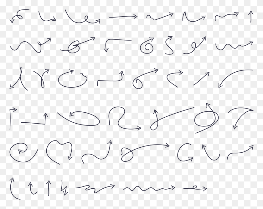 1520x1186 Hand Drawn Arrow Elements Handwriting Arrow Svg, Text, Alphabet, Letter HD PNG Download