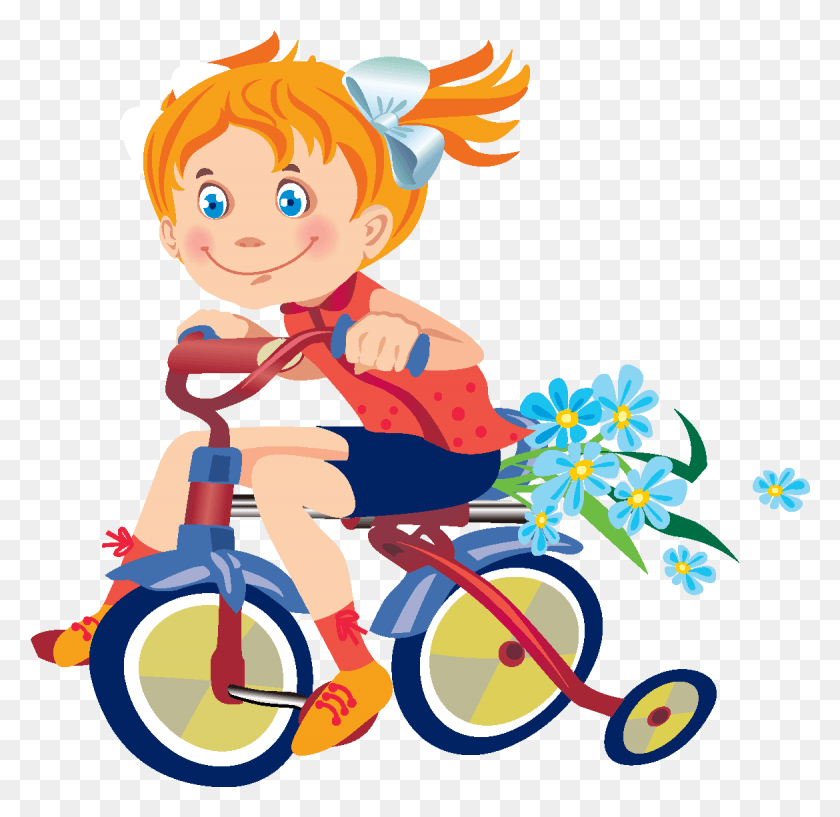 1170x1136 Hand Drawn Cartoon Kids Cycling Elements Kids Vector, Vehicle, Transportation, Tricycle HD PNG Download
