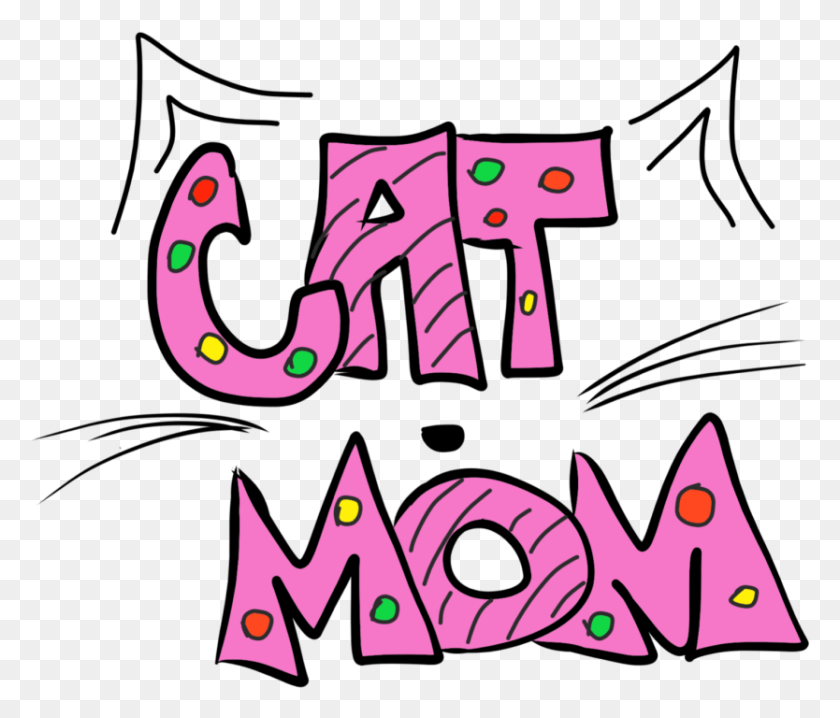 834x704 Hand Drawn Cat Mom Transparent Example Image, Text, Number, Symbol HD PNG Download