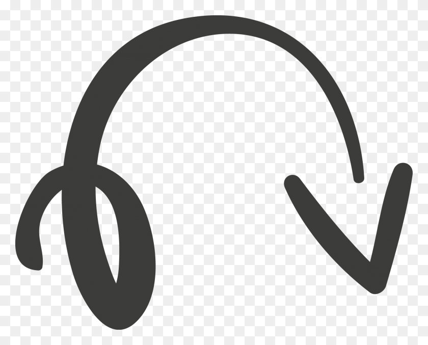1821x1441 Hand Drawn Crooked Material Hand Drawn Circle Arrow, Electronics, Headphones, Headset HD PNG Download