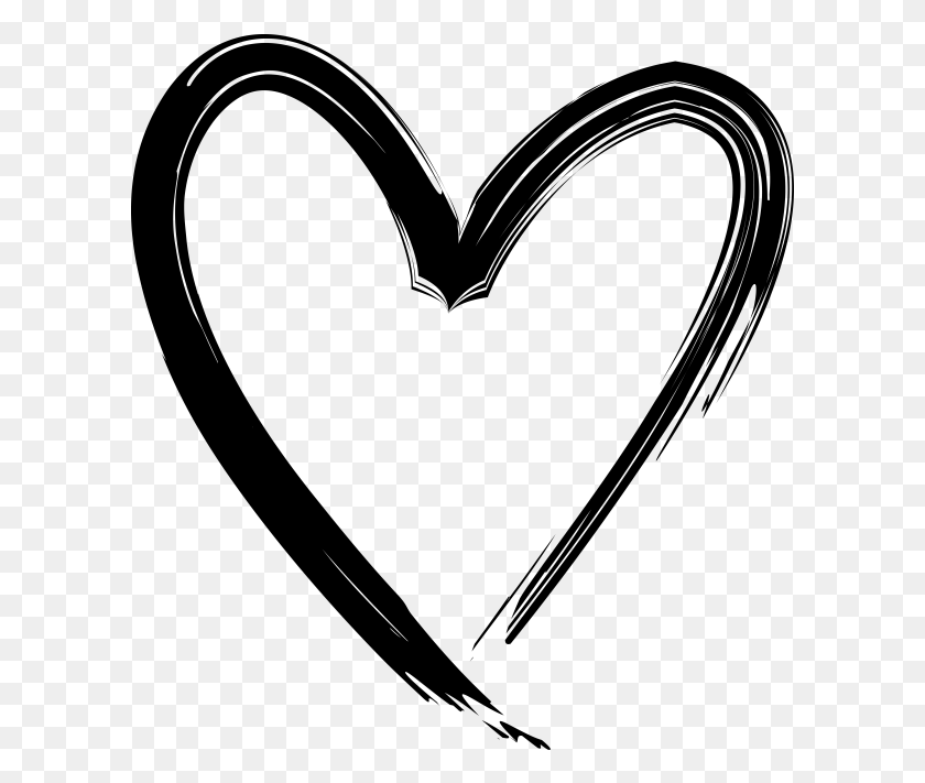 603x651 Hand Drawn Heart Heart, Gray, World Of Warcraft HD PNG Download