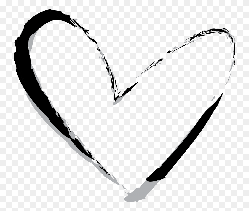750x651 Hand Drawn Heart Heart, Bow, Sport, Sports HD PNG Download