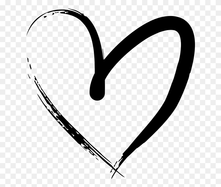 642x651 Hand Drawn Heart Heart, Gray, World Of Warcraft HD PNG Download