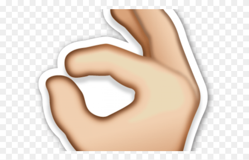 615x481 Hand Emoji Clipart Air Emoji Ok American Sign Language, Person, Human, Wrist HD PNG Download