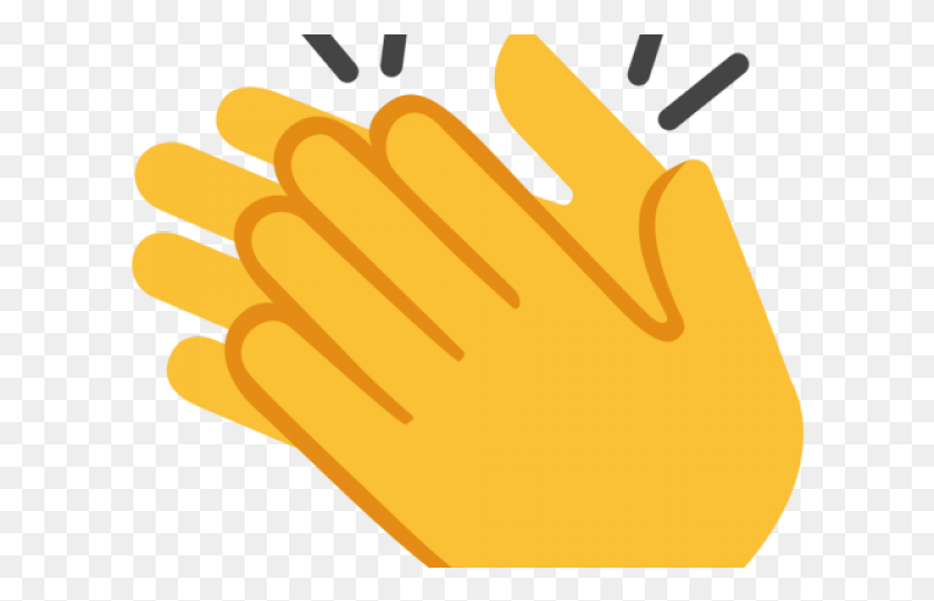 608x481 Hand Emoji Clipart Bravo Clapping Hands, Clothing, Apparel, Glove HD PNG Download