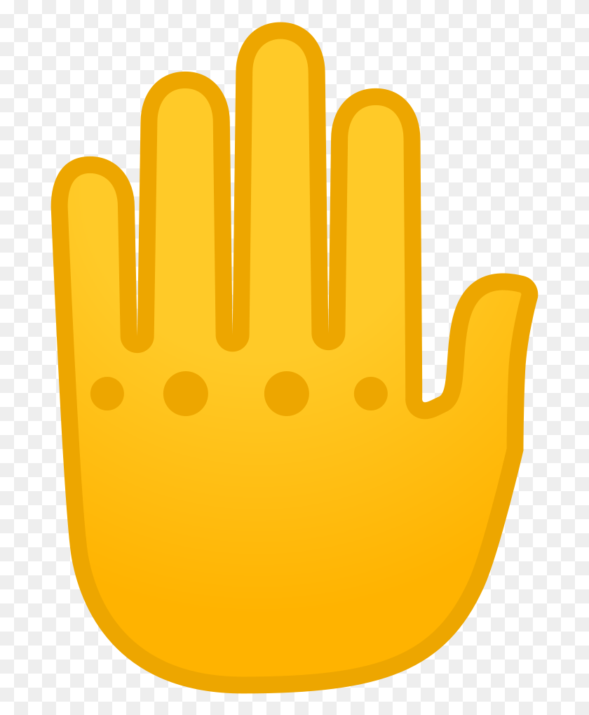 697x959 Hand Emoji Clipart Different Hand Hand, Text, Label, Food HD PNG Download