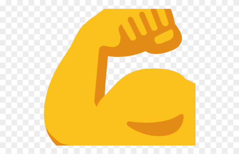 534x481 Рука Emoji Клипарт С Прозрачным Фоном Мышцы Emoji, Растение, Еда, Этикетка Hd Png Скачать