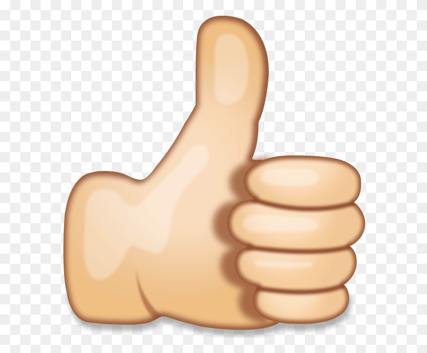 599x636 Hand Emoji Clipart Point Thumbs Up Emoji, Finger, Crowd HD PNG Download
