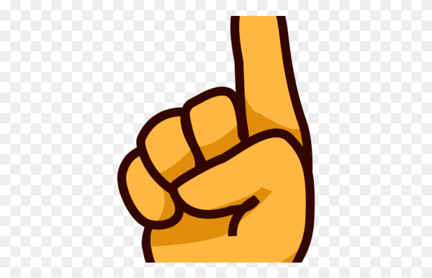 387x481 Hand Emoji Clipart Thumbs Up Finger Pointing Up Clipart, Fist HD PNG Download