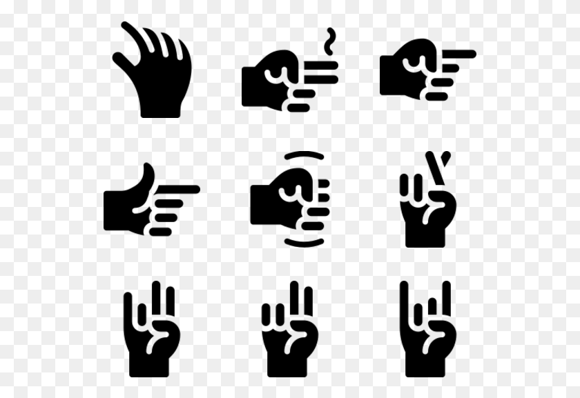 541x517 Hand Gestures Motivation Icon, Gray, World Of Warcraft HD PNG Download