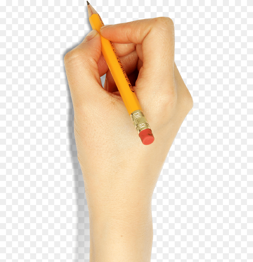 Hand Holding A Pencil Pencil, Pen, Body Part, Finger, Person Sticker PNG