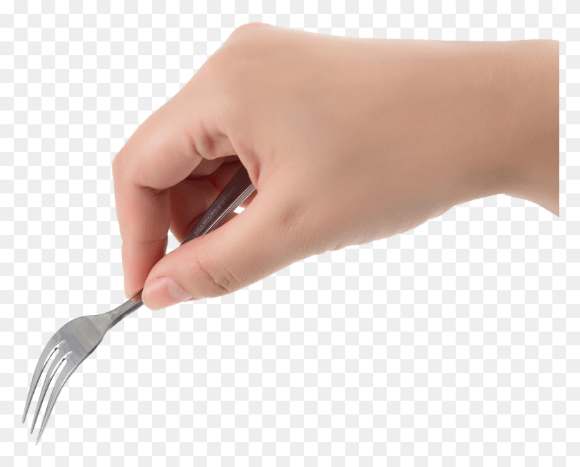 866x684 Hand Holding Fork Clip Art Transparent Library, Person, Human, Weapon HD PNG Download