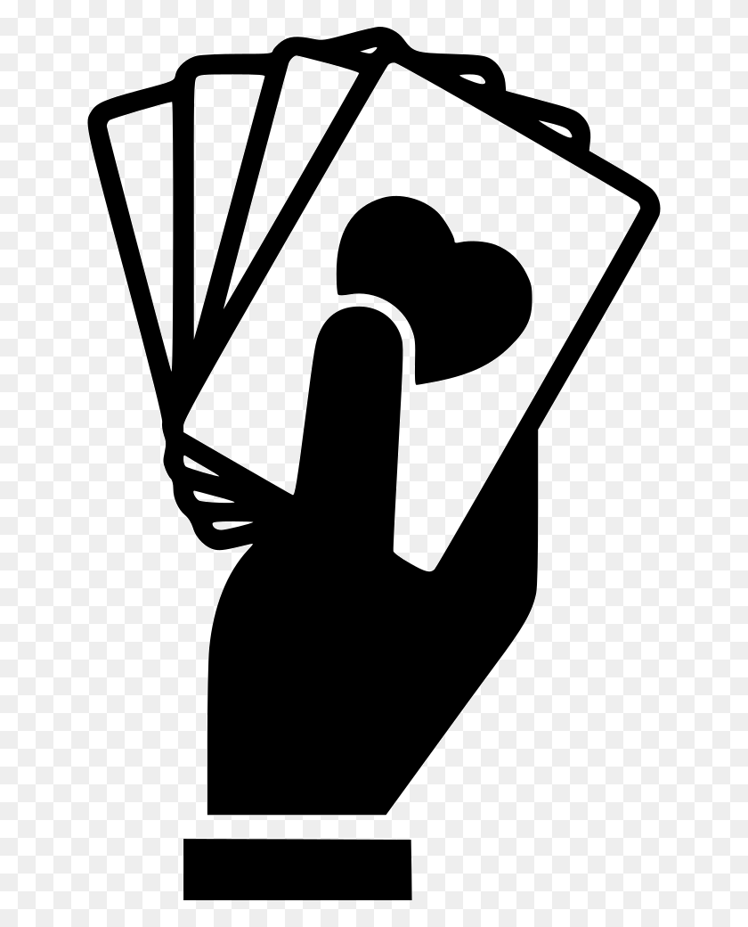 644x980 Hand Holding Playing Cards Comments Hand Of Cards, Stencil, Symbol HD PNG Download
