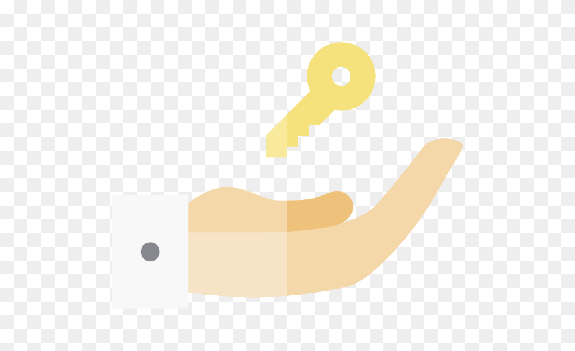 512x512 Hand House Key, Smoke Pipe PNG