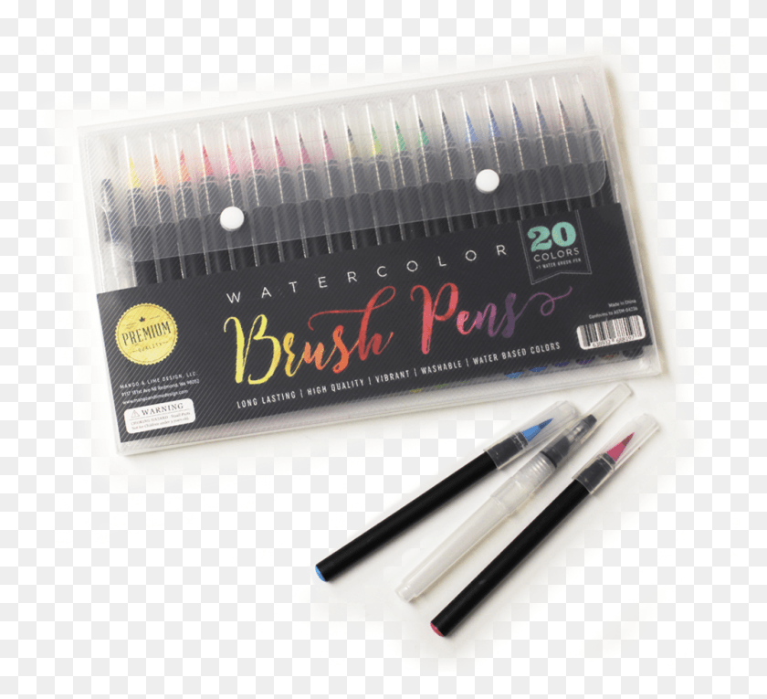 1000x904 Hand Lettering With Watercolor Brush Pens Eye Liner, Text, Pen, Marker HD PNG Download