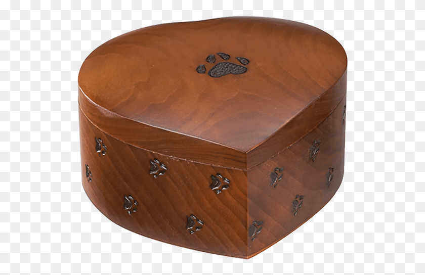 536x484 Hand Made Paw Print Urn Box With Hinged Lid And Decorative Coffee Table, Jacuzzi, Tub, Hot Tub HD PNG Download