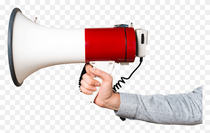 5939x3601 Hand Of Man Holding Shouting By Megaphone HD PNG Download